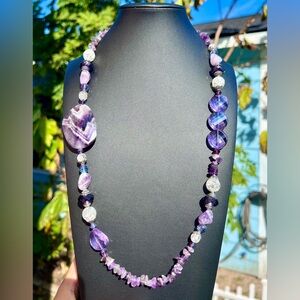 Hand Crafted Artisan Necklace✨ Alluring Amethyst